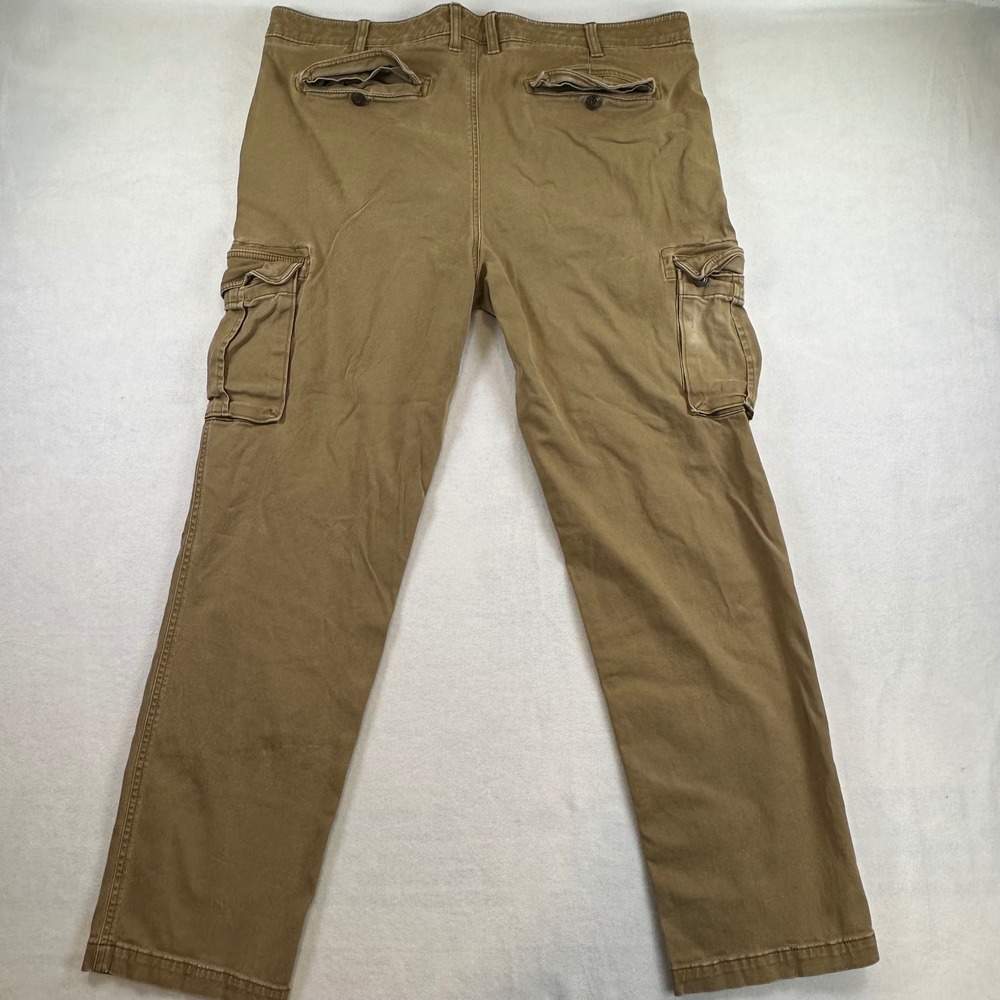 Sonoma Goods For Life Mens 38x31 Flexwear Cargo Pants Khaki Tan Straight Leg - Picture 10 of 12
